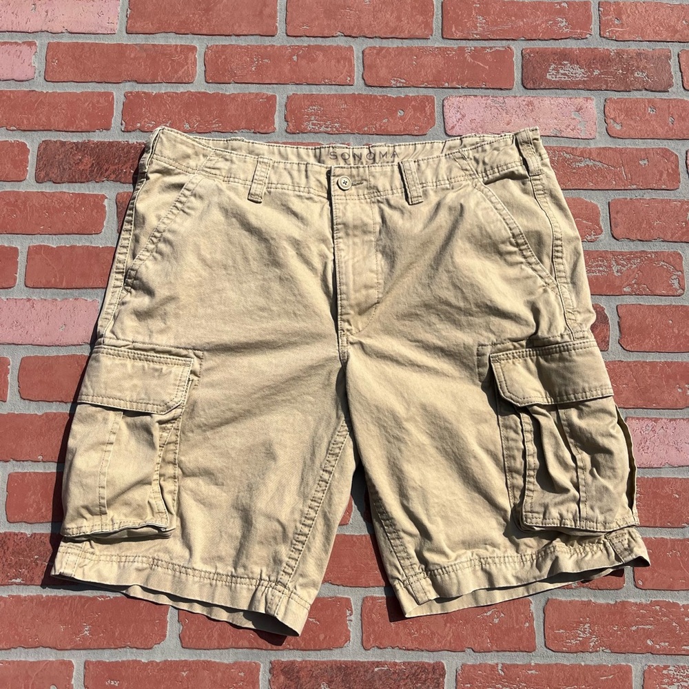 Sonoma Men’s Cargo Shorts Tan 38 Waist
